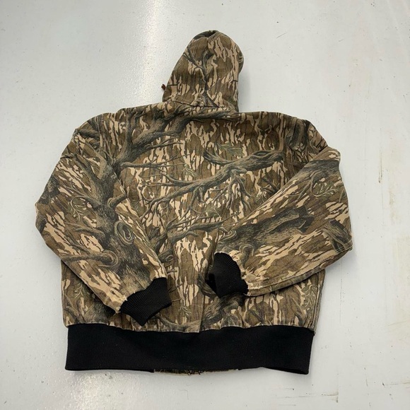 Rare Carhartt Vintage Mossy Oak Treestand Camo Zip Up Hooded Jacket - Picture 2 of 6